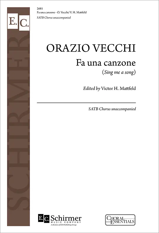 Zertifiziert Orazio Vecchi, Fa una canzone