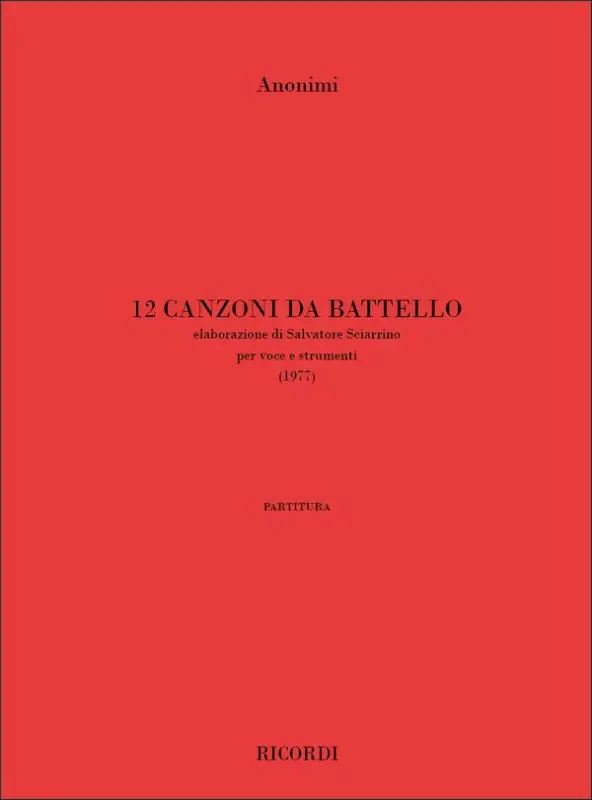 12 Canzoni Da Battello (1977) Finale Aktion