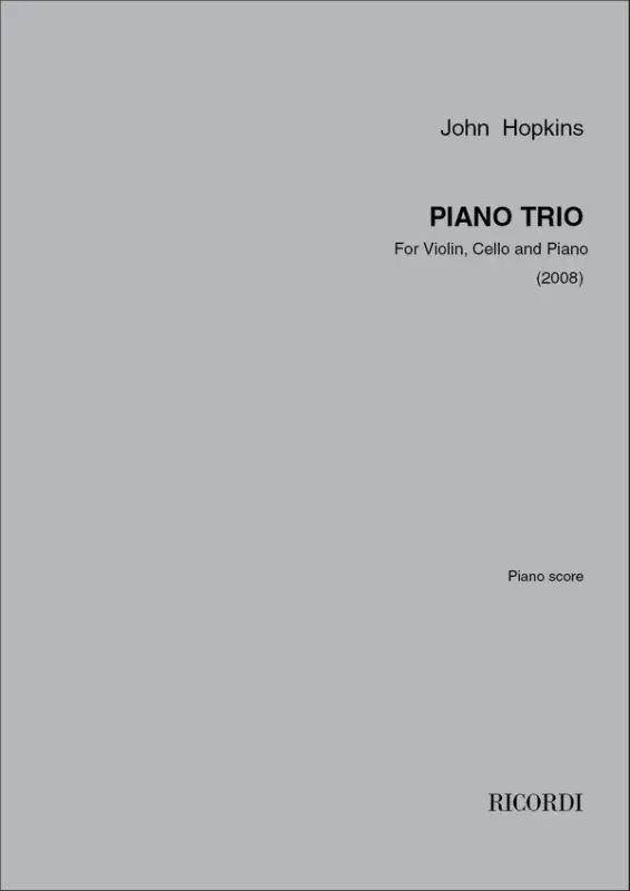 Abverkauf John Hopkins, Piano Trio